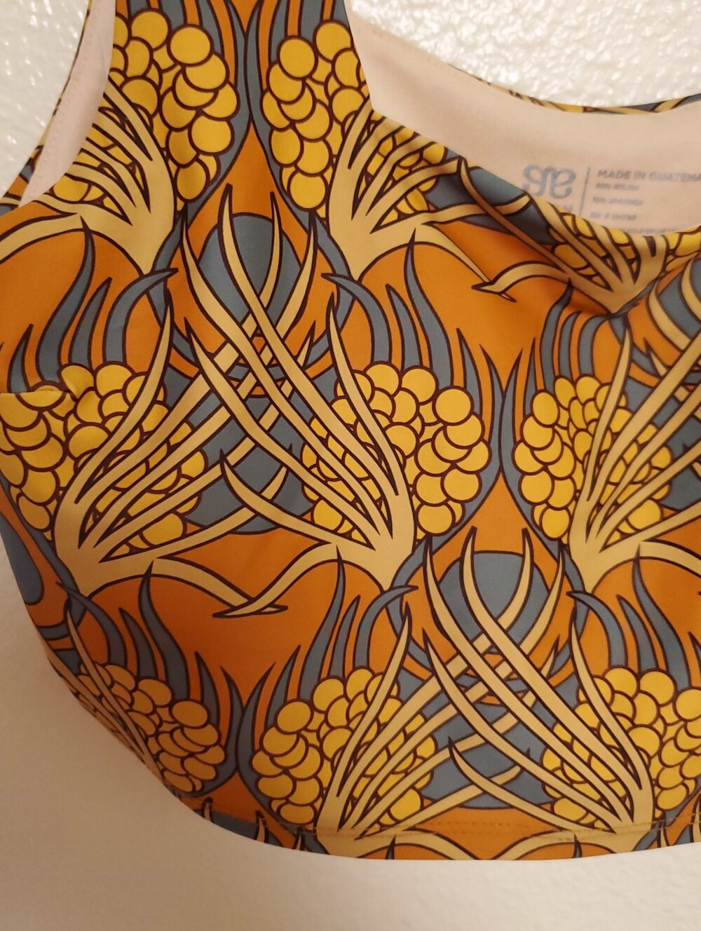 ALBION Golden Hour Olivia Mustard Yellow Two Piece Swimsuit Bikini Top & Bottom - Picture 5 of 10